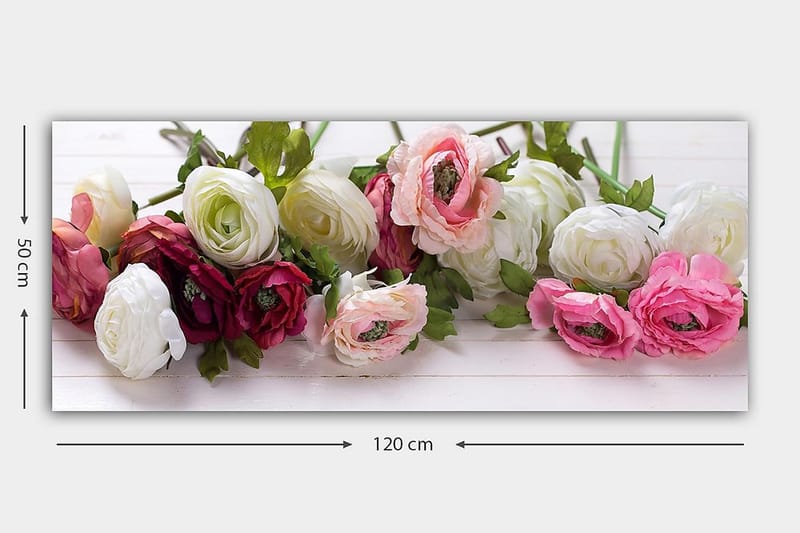 Canvastavla YTY Floral & Botanical Flerfärgad - 120x50 cm - Inredning - Tavlor & posters - Canvastavla