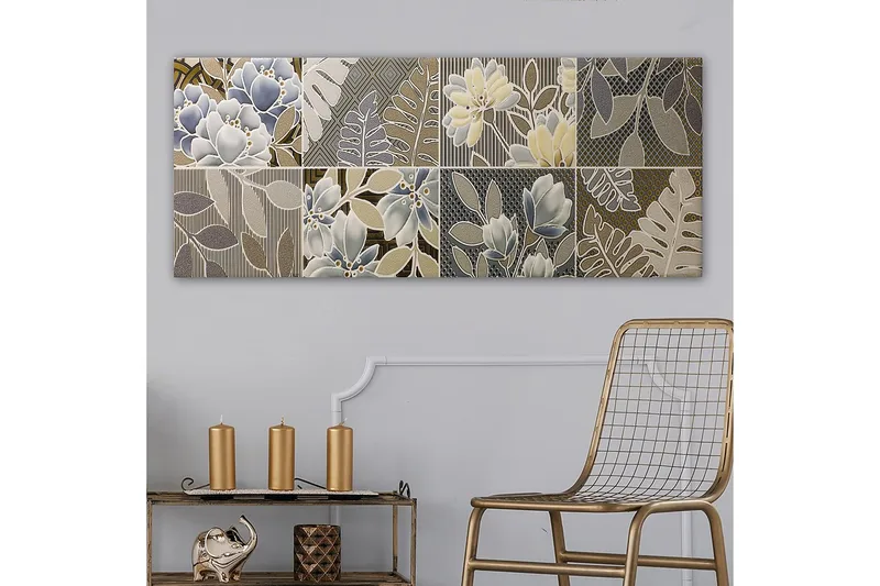 Canvastavla YTY Floral & Botanical Flerfärgad - 120x50 cm - Inredning - Tavlor & posters - Canvastavla