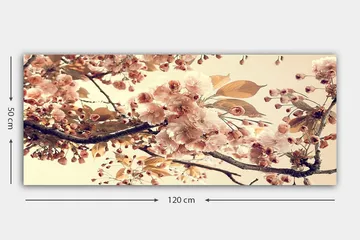 Canvastavla YTY Floral & Botanical Flerfärgad - 120x50 cm - Inredning - Tavlor & posters - Canvastavla