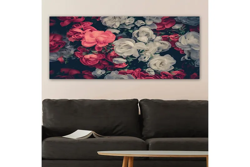 Canvastavla YTY Floral & Botanical Flerfärgad - 120x50 cm - Inredning - Tavlor & posters - Canvastavla
