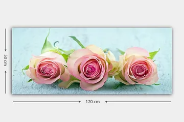 Canvastavla YTY Floral & Botanical Flerfärgad - 120x50 cm - Inredning - Tavlor & posters - Canvastavla