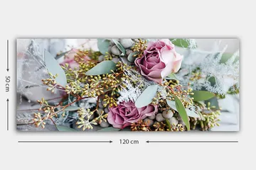 Canvastavla YTY Floral & Botanical Flerfärgad - 120x50 cm - Inredning - Tavlor & posters - Canvastavla