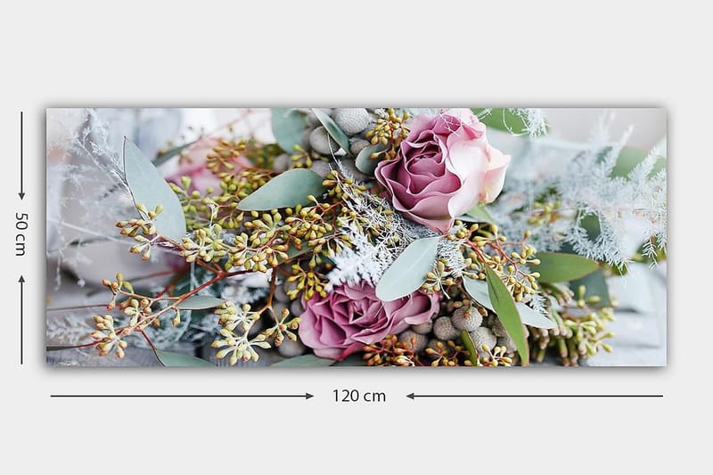 Canvastavla YTY Floral & Botanical Flerfärgad - 120x50 cm - Inredning - Tavlor & posters - Canvastavla