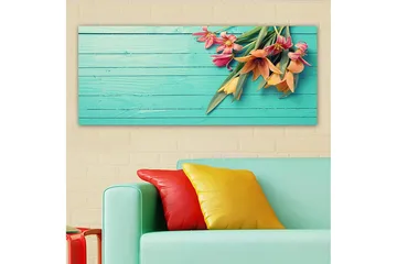 Canvastavla YTY Floral & Botanical Flerfärgad - 120x50 cm - Inredning - Tavlor & posters - Canvastavla