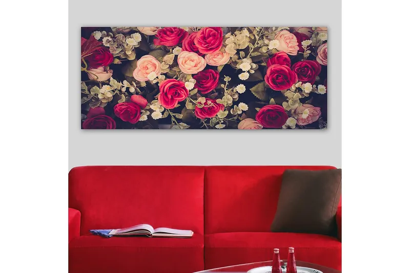 Canvastavla YTY Floral & Botanical Flerfärgad - 120x50 cm - Inredning - Tavlor & posters - Canvastavla