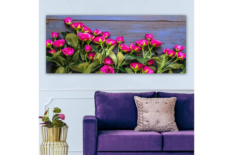 Canvastavla YTY Floral & Botanical Flerfärgad - 120x50 cm - Inredning - Tavlor & posters - Canvastavla