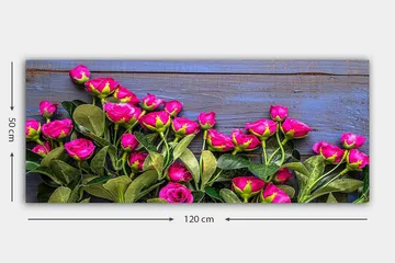 Canvastavla YTY Floral & Botanical Flerfärgad - 120x50 cm - Inredning - Tavlor & posters - Canvastavla