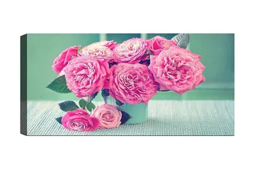 Canvastavla YTY Floral & Botanical Flerfärgad - 120x50 cm - Inredning - Tavlor & posters - Canvastavla