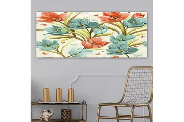 Canvastavla YTY Floral & Botanical Flerfärgad - 120x50 cm - Inredning - Tavlor & posters - Canvastavla