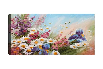 Canvastavla YTY Floral & Botanical Flerfärgad - 120x50 cm - Inredning - Tavlor & posters - Canvastavla