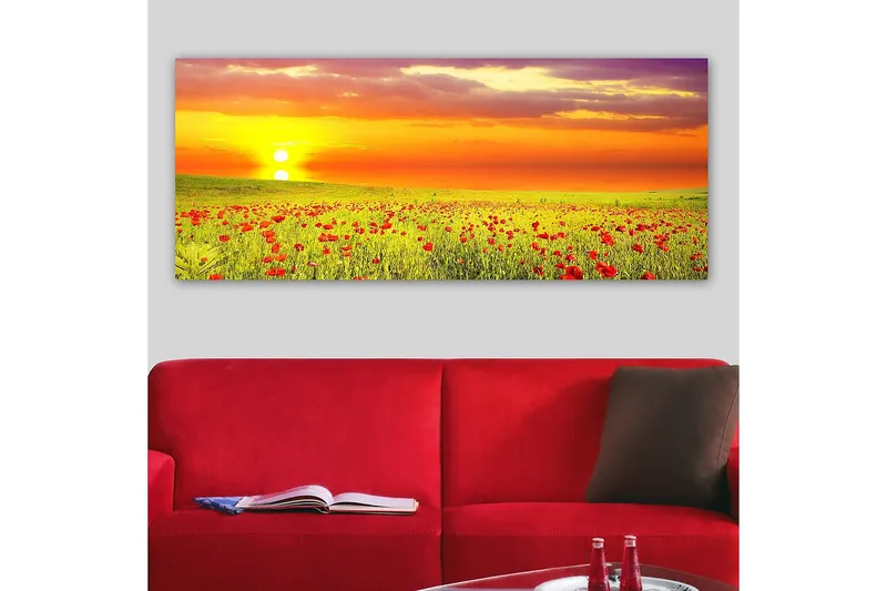 Canvastavla YTY Floral & Botanical Flerfärgad - 120x50 cm - Inredning - Tavlor & posters - Canvastavla