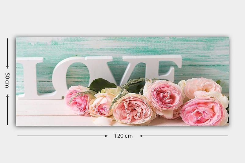 Canvastavla YTY Floral & Botanical Flerfärgad - 120x50 cm - Inredning - Tavlor & posters - Canvastavla