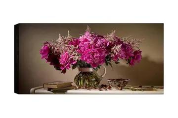 Canvastavla YTY Floral & Botanical Flerfärgad - 120x50 cm - Inredning - Tavlor & posters - Canvastavla