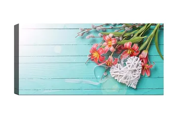 Canvastavla YTY Floral & Botanical Flerfärgad - 120x50 cm - Inredning - Tavlor & posters - Canvastavla