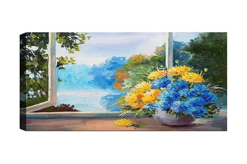Canvastavla YTY Floral & Botanical Flerfärgad - 120x50 cm - Inredning - Tavlor & posters - Canvastavla