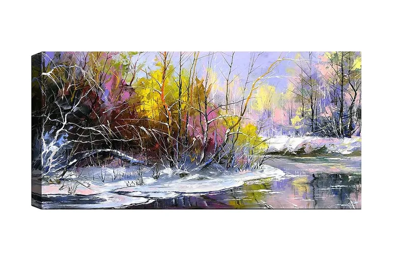 Canvastavla YTY Floral & Botanical Flerfärgad, 120x50 cm