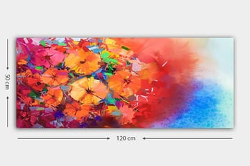 Canvastavla YTY Floral & Botanical Flerfärgad - 120x50 cm - Inredning - Tavlor & posters - Canvastavla