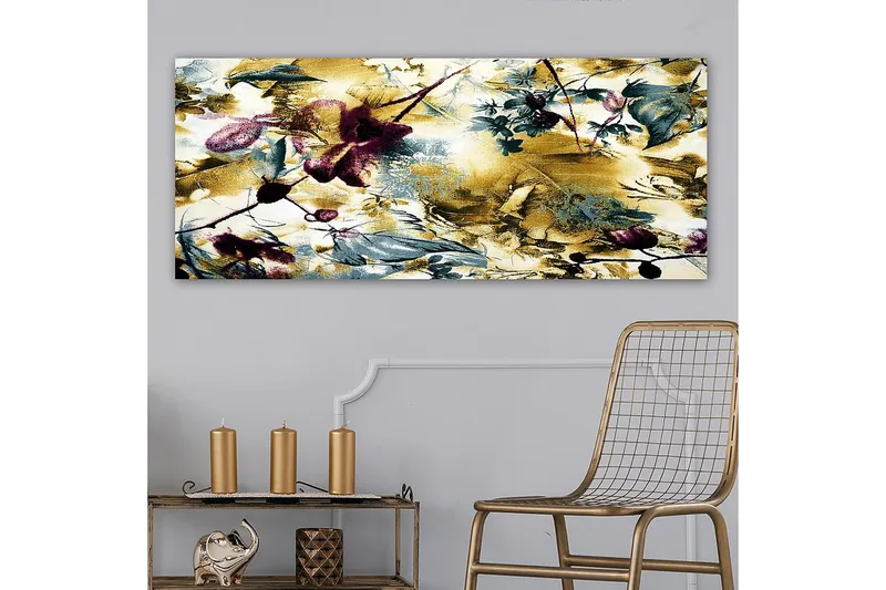 Canvastavla YTY Floral & Botanical Flerfärgad - 120x50 cm - Inredning - Tavlor & posters - Canvastavla