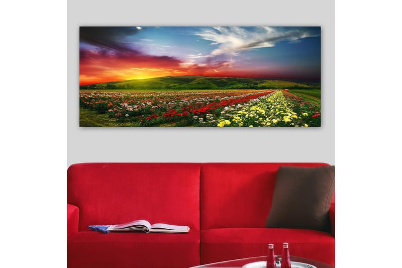 Canvastavla YTY Floral & Botanical Flerfärgad - 120x50 cm - Inredning - Tavlor & posters - Canvastavla