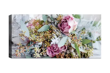 Canvastavla YTY Floral & Botanical Flerfärgad - 120x50 cm - Inredning - Tavlor & posters - Canvastavla