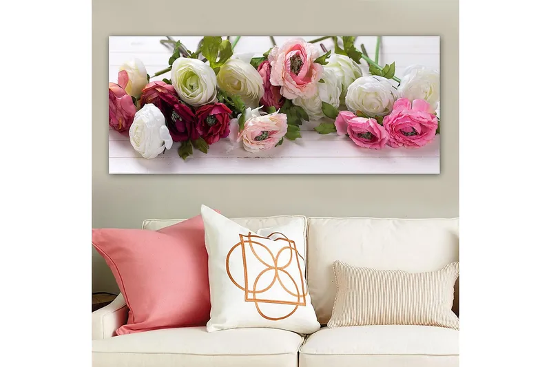 Canvastavla YTY Floral & Botanical Flerfärgad - 120x50 cm - Inredning - Tavlor & posters - Canvastavla