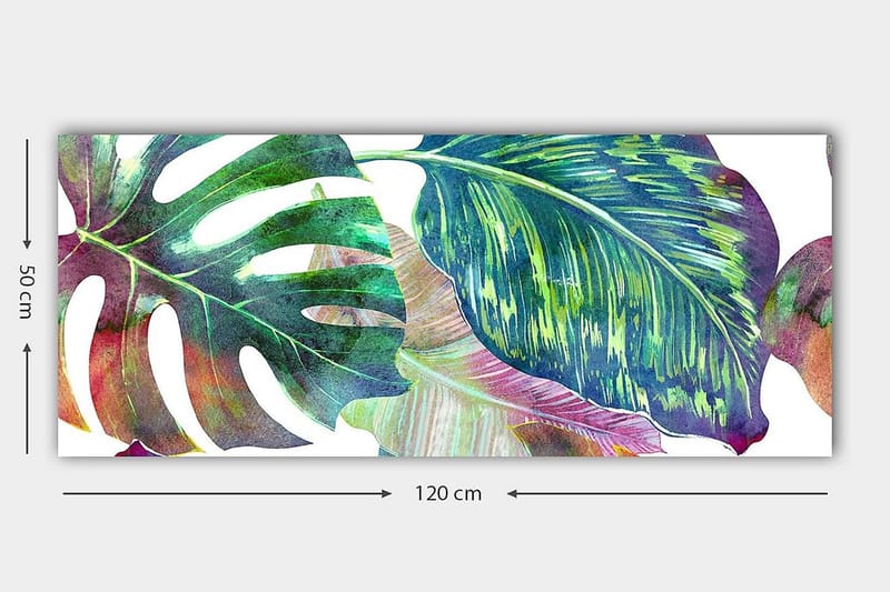 Canvastavla YTY Floral & Botanical Flerfärgad - 120x50 cm - Inredning - Tavlor & posters - Canvastavla