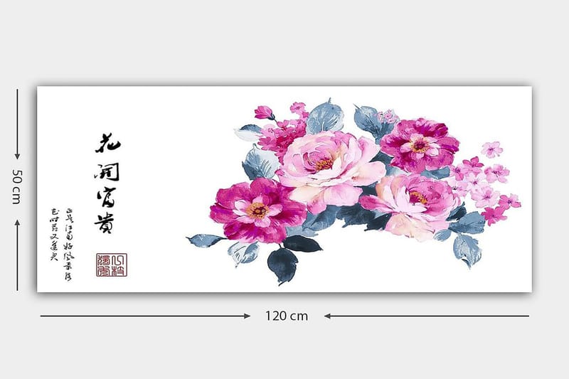 Canvastavla YTY Floral & Botanical Flerfärgad - 120x50 cm - Inredning - Tavlor & posters - Canvastavla