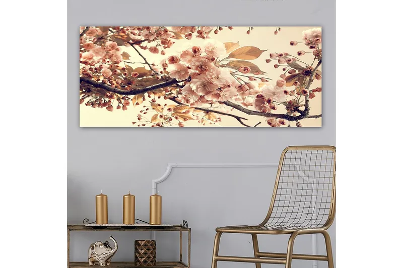Canvastavla YTY Floral & Botanical Flerfärgad - 120x50 cm - Inredning - Tavlor & posters - Canvastavla