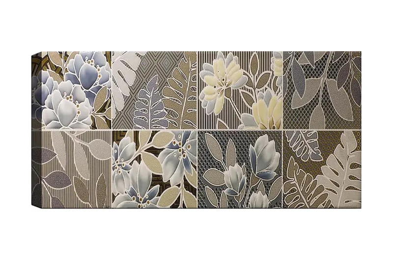 Canvastavla YTY Floral & Botanical Flerfärgad, 120x50 cm