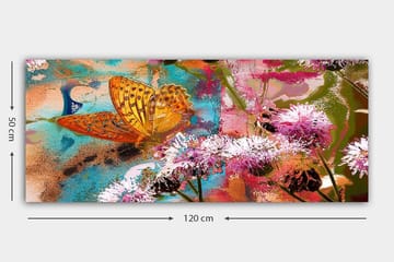 Canvastavla YTY Floral & Botanical Flerfärgad - 120x50 cm - Inredning - Tavlor & posters - Canvastavla