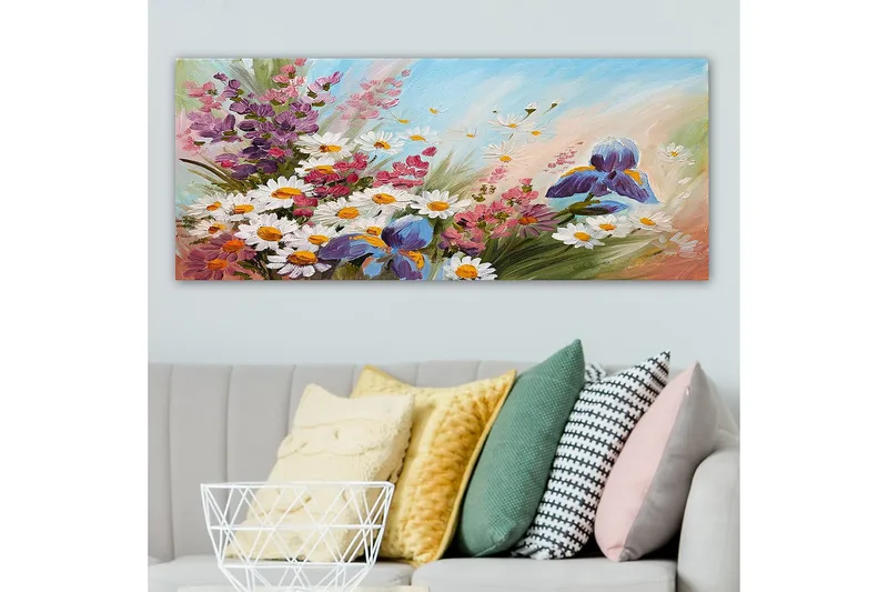 Canvastavla YTY Floral & Botanical Flerfärgad - 120x50 cm - Inredning - Tavlor & posters - Canvastavla