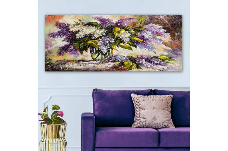 Canvastavla YTY Floral & Botanical Flerfärgad - 120x50 cm - Inredning - Tavlor & posters - Canvastavla