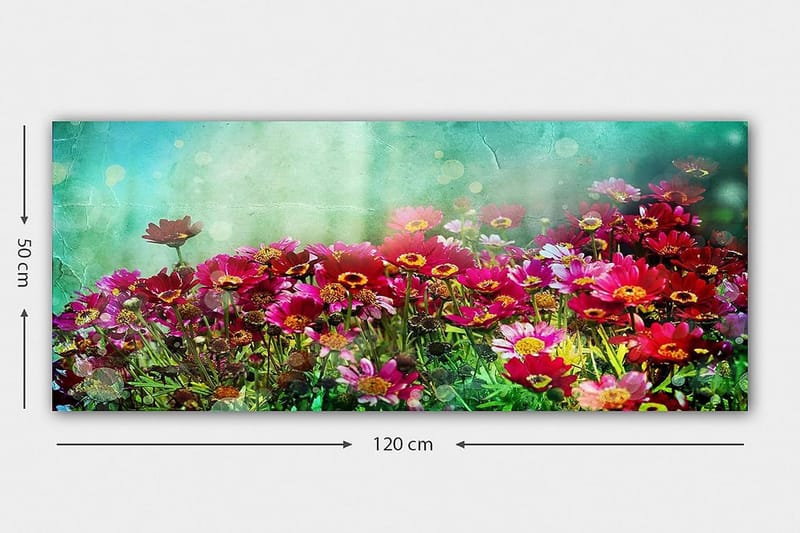 Canvastavla YTY Floral & Botanical Flerfärgad - 120x50 cm - Inredning - Tavlor & posters - Canvastavla