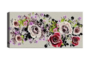 Canvastavla YTY Floral & Botanical Flerfärgad - 120x50 cm - Inredning - Tavlor & posters - Canvastavla