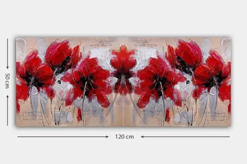 Canvastavla YTY Floral & Botanical Flerfärgad - 120x50 cm - Inredning - Tavlor & posters - Canvastavla