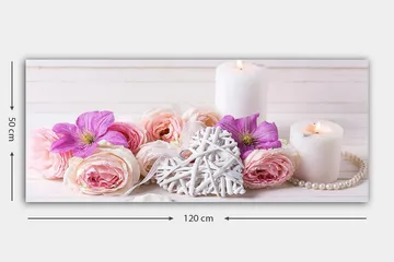 Canvastavla YTY Floral & Botanical Flerfärgad - 120x50 cm - Inredning - Tavlor & posters - Canvastavla