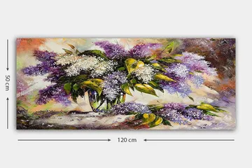 Canvastavla YTY Floral & Botanical Flerfärgad - 120x50 cm - Inredning - Tavlor & posters - Canvastavla