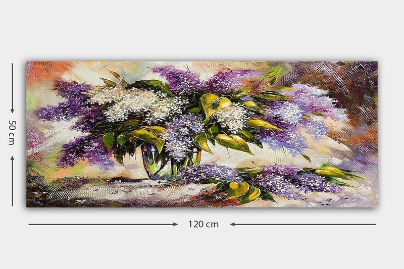 Canvastavla YTY Floral & Botanical Flerfärgad - 120x50 cm - Inredning - Tavlor & posters - Canvastavla