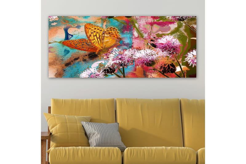 Canvastavla YTY Floral & Botanical Flerfärgad - 120x50 cm - Inredning - Tavlor & posters - Canvastavla