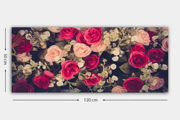 Canvastavla YTY Floral & Botanical Flerfärgad - 120x50 cm - Inredning - Tavlor & posters - Canvastavla