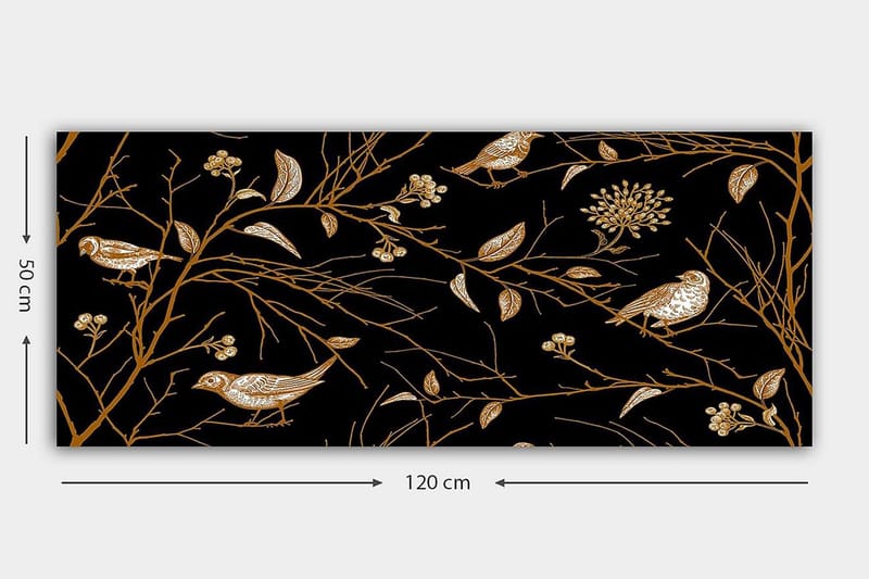 Canvastavla YTY Floral & Botanical Flerfärgad - 120x50 cm - Inredning - Tavlor & posters - Canvastavla