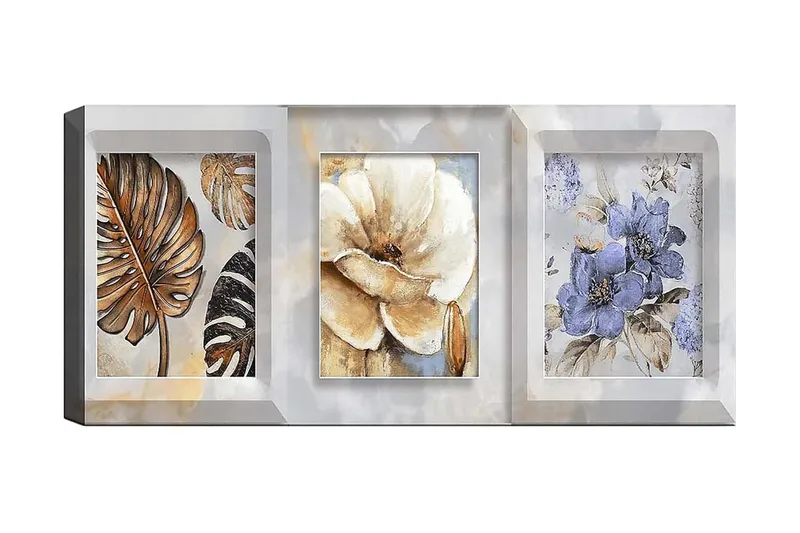 Canvastavla YTY Floral & Botanical Flerfärgad, 120x50 cm