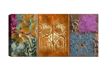 Canvastavla YTY Floral & Botanical Flerfärgad - 120x50 cm - Inredning - Tavlor & posters - Canvastavla