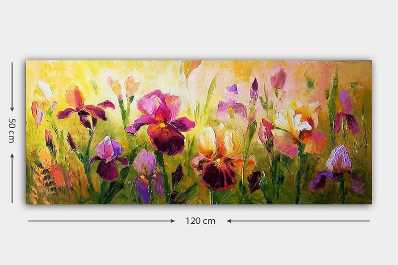 Canvastavla YTY Floral & Botanical Flerfärgad - 120x50 cm - Inredning - Tavlor & posters - Canvastavla