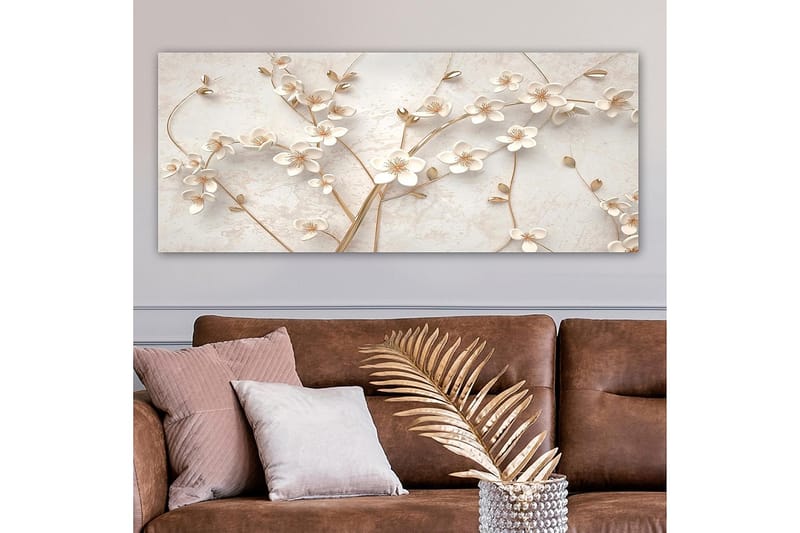 Canvastavla YTY Floral & Botanical Flerfärgad - 120x50 cm - Inredning - Tavlor & posters - Canvastavla