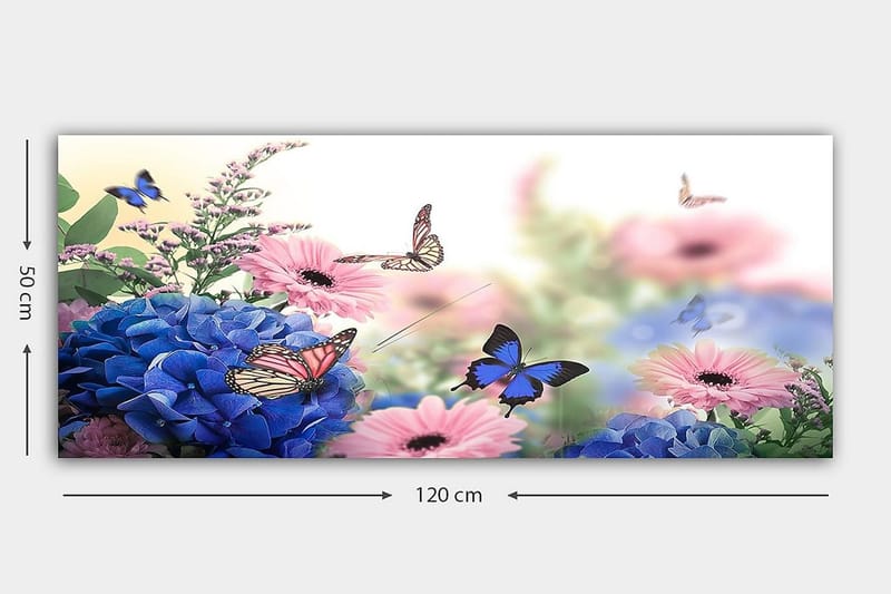 Canvastavla YTY Floral & Botanical Flerfärgad - 120x50 cm - Inredning - Tavlor & posters - Canvastavla