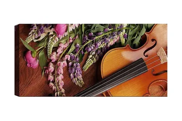 Canvastavla YTY Floral & Botanical Flerfärgad - 120x50 cm - Inredning - Tavlor & posters - Canvastavla