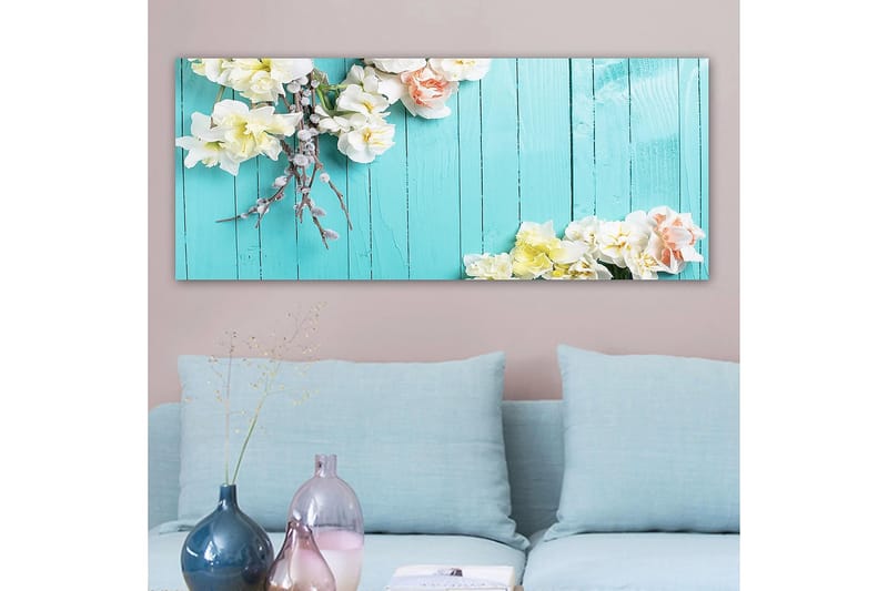 Canvastavla YTY Floral & Botanical Flerfärgad - 120x50 cm - Inredning - Tavlor & posters - Canvastavla