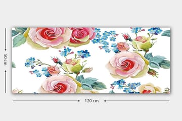 Canvastavla YTY Floral & Botanical Flerfärgad - 120x50 cm - Inredning - Tavlor & posters - Canvastavla