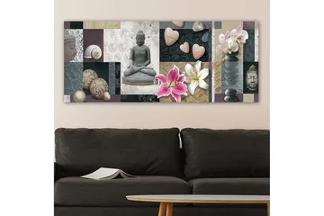 Canvastavla YTY Floral & Botanical Flerfärgad - 120x50 cm - Inredning - Tavlor & posters - Canvastavla